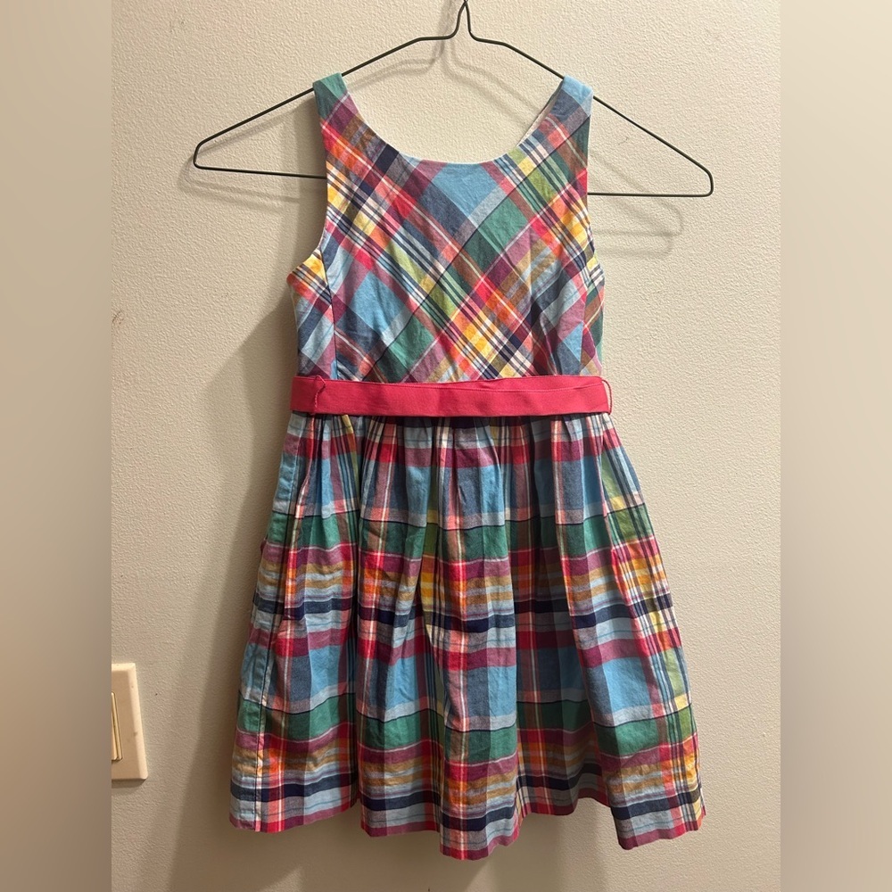 Girls Polo Ralph Lauren Plaid Dress Size 5